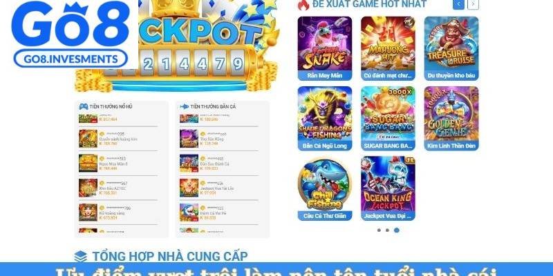 Ưu điểm của nhà cái Go8